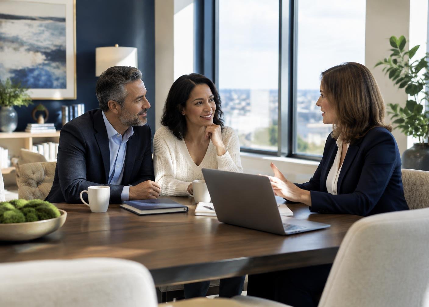 FinanceCare advisors helping clients plan